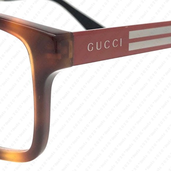 New GUCCI GG0692O 003 55mm Havana Red Eyeglasses - Picture 9 of 11